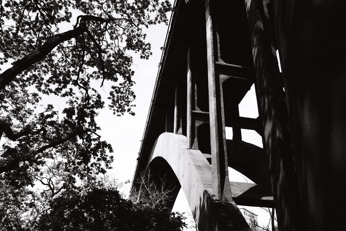 Underneath Grafton Bridge