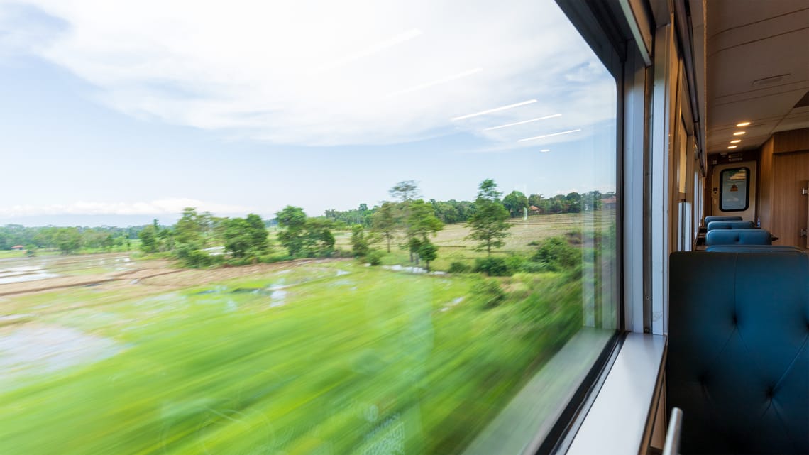 Traversing Central Java On A Train