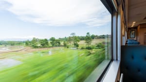 Traversing Central Java On A Train