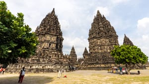 Two Temples And Slightly Smaller Ones